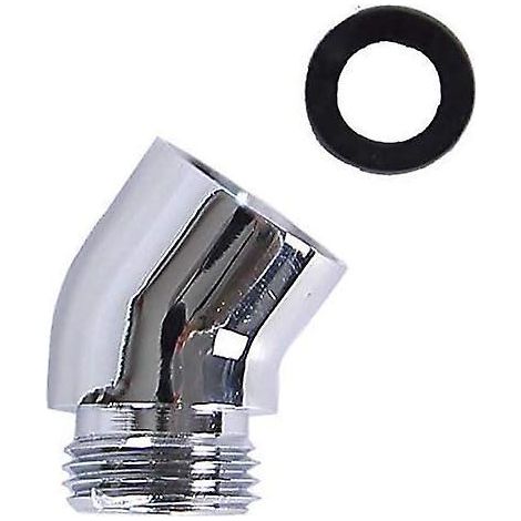 (argent) Coin De Douche  Main 1/2' Ig 1/2' Ag Filet Et Inclinaison 135