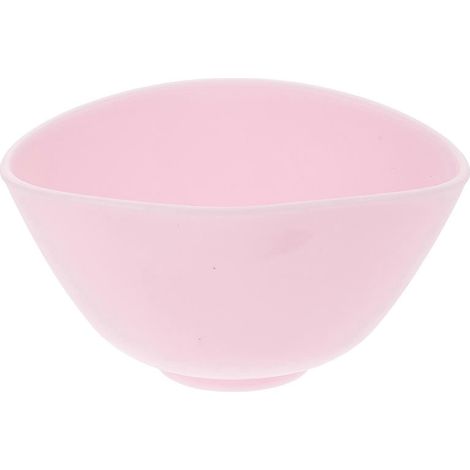 Bol en silicone anti-chute inodore 8 x 5 cm pour usage domestique, idéal pour mélanger les masques faciaux et effectuer des préparations doseuses (taille S, rose)-8.00X8.00X5.00CM-Pink