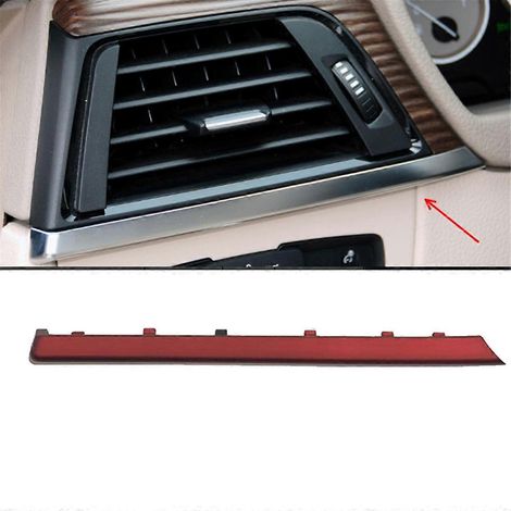 Bandeau de garniture de sortie d'aération gauche du tableau de bord de voiture pour ROUGE-- (1/5)
