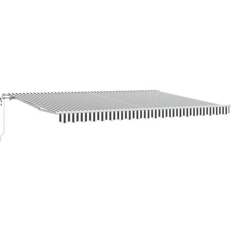 Maison Exclusive - Tenda Retrattile Automatica Antracite e Bianco 450x300 cm (1/5)
