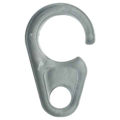 GANCIO PER TENDE CON OCCHIOLO Ø 10 - Colore trasparente