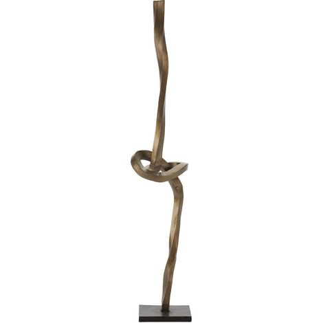 Sculpture élégance torsadée dorée antique - Teinte bronze vieilli élégant (1/5)