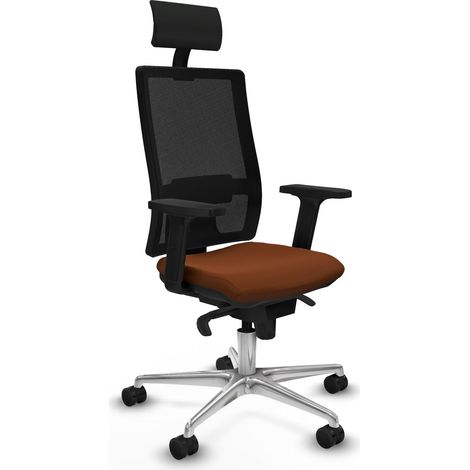 Sedia ergonomica piqueras y crespo Horna nero rete similpelle