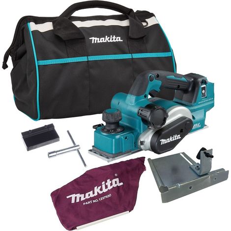 Makita DKP181Z 18v LXT Brushless Cordless Planer 82mm Bare + Dust Bag + Tool Bag (1/5)