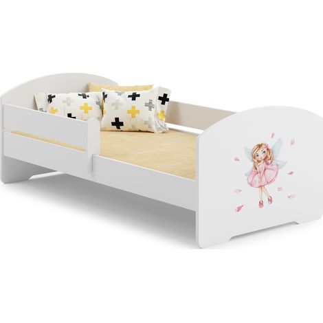 LUK letto per bambini con ringhiera 160x80 Ragazza con le ali (1/5)