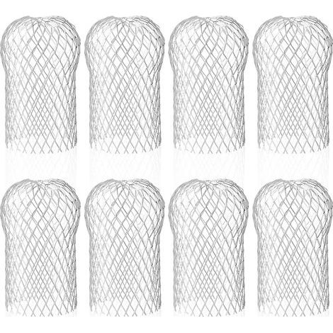 Lot de 8 Crapaudine de Gouttière en Aluminium, Filtres de Gouttière Flexible et Durable pour Maison Avant-toit Tuyau de Descente contre les Feuilles (1/5)