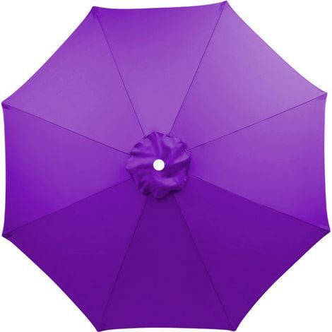 Housse de rechange pour parasol, 8 baleines, 3 m, imperméable, anti-UV, tissu de rechange, Violet (1/5)