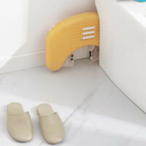 Taburete de inodoro plegable, reposapiés, antideslizante, para adultos en el baño, portátil, para ancianos y niños. (1/4)