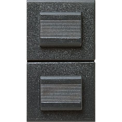 Doppio Pulsante Na 1P 16A Noir AVE 45355