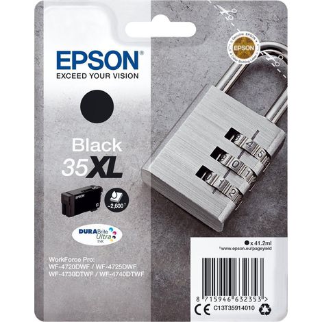 Epson Padlock C13T35914010 cartucho de tinta 1 pieza(s) Original Alto rendimiento (XL) Negro