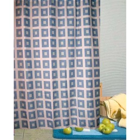 TENDA DOCCIA in POLIESTERE 180x200H cm mod. QUADRETTI MAURER