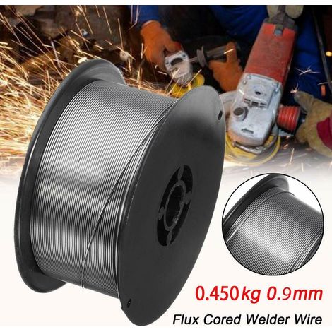 hilo de soldar sin gas soldador o flux 0,9 mm no gas 0,45 kgs mig