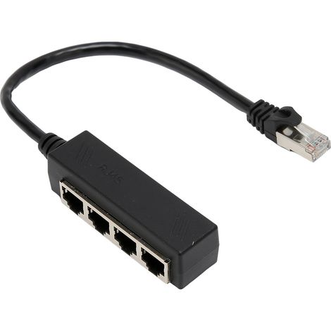 Câble répartiteur Ethernet RJ45 1,4, adaptateur répartiteur RJ45 en ABS PCB pour ordinateur portable