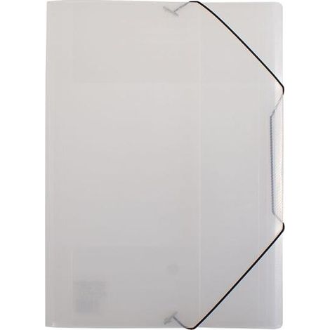 Ordner mit Gummiband A4 PP transparent