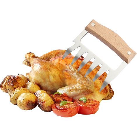 Stück Schweinefleischkrallen aus Edelstahl für Grillzubehör, Bärenkrallen-Grillküche (1/4)