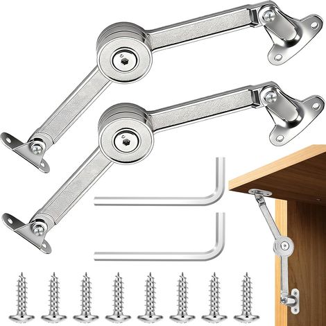 Stück verstellbare Hebebänder, Deckelstützbänder aus Zinklegierung, Deckelstützbänder, Schranktüren, Aufbewahrungsboxen aus Holz (1/5)