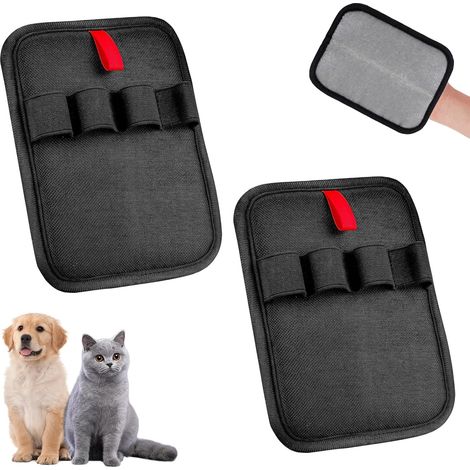 Gants magnétiques pour enlever les poils de chat - Gant d'épilation des poils de chat - Gant pour enlever les poils d'animaux de compagnie - Réutilisable (1/5)
