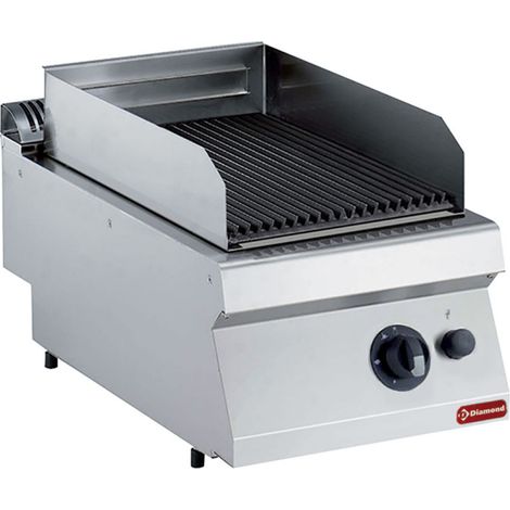 Grill pierre de lave gaz - grille fonte - Diamond (1/3)