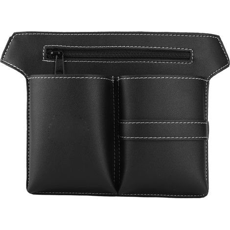 Coiffure étui porte-pinces ciseaux coiffeur barbe en cuir PU noir (1/5)