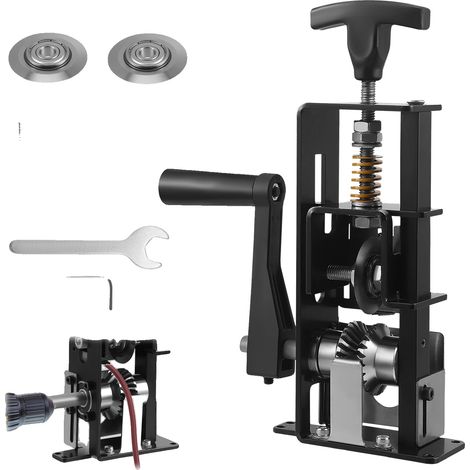 Pelacables eléctrico, manivela manual, profundidad de corte ajustable, negro. (1/5)