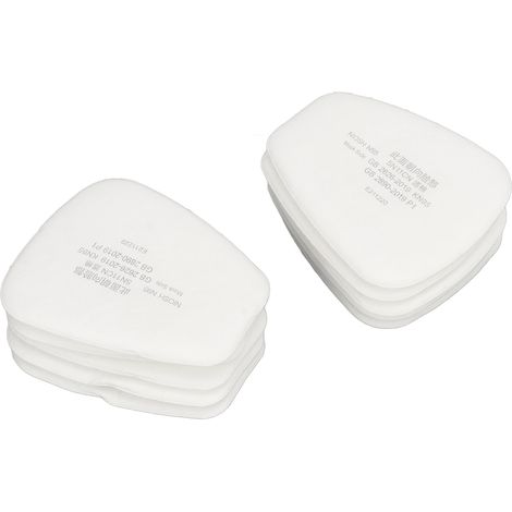 Ortviai Filtre anti-poussière 5N11CN pour masque respiratoire 6200/6800/7502 – 10 pièces, fibre ultrafine, efficacité ≥95 %