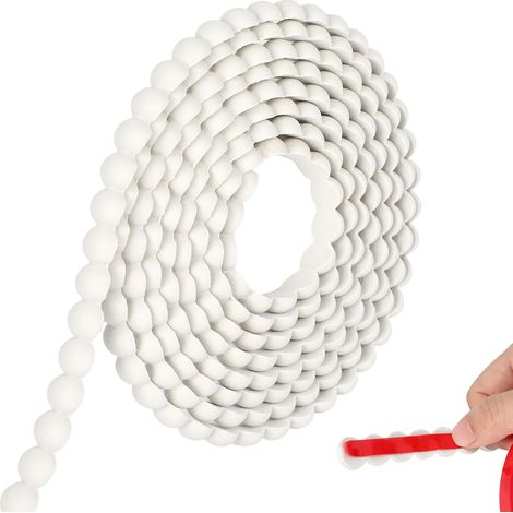Moulures décoratives autocollantes - Décollez et collez - Flexible - En forme de perle 3D - Pour miroir, mur, plafond, sol, armoire, carrelage, plinthes (1/5)