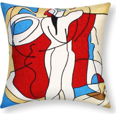 Housses de coussin - AVIZAR - Lot de 2 - 45x45 cm - Multicolore - Design contemporain (1/4)