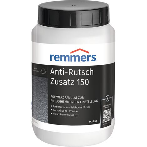Remmers Anti-Rutsch-Zusatz 150, farbneutral, 0,25 Kilogramm, Farbzusatz, Rutschemmungsklasse R11, farbneutral, leicht einrührbar