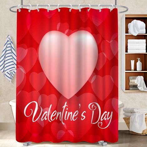 Rideau de bain en polyester 180x180 montage sans perçage voile de douche pour une colocation (1/5)