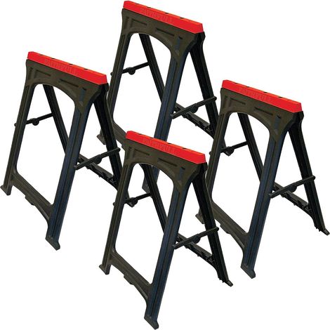 Faithfull Tools FAITRESTLESP Plastic Trestles w/ Non-Slip Rubber Feet - 2 Pair