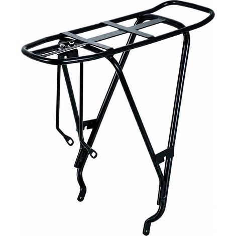 Soli Black Metal Rear Bike Rack, Raised Platform, Lowered Platform for Commuters (1/5)