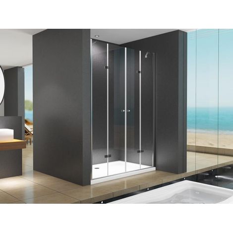 BuyLando Josefine 160x180 cm Duschtür Nischendusche Klarglas