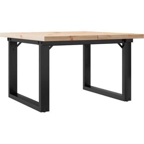 Maison Exclusive - Couchtisch O-Gestell 60x60x40,5cm Massivholz K
