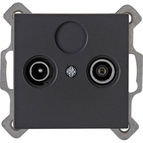 Prise d'antenne KOPP Athenis, anthracite, double (1/2)