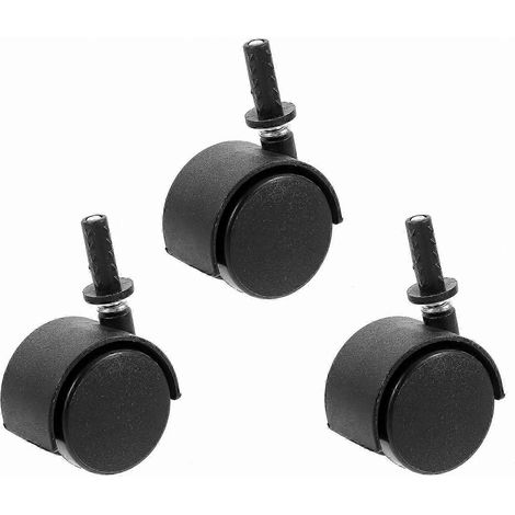 Roues de rechange pour aspirateurs, lot de 3, roues de transport amortissantes (1/3)