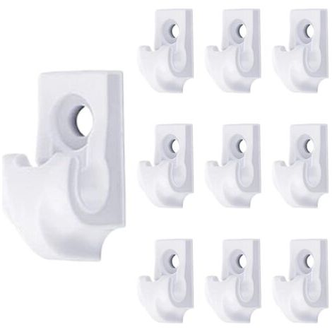 Crochets pour éclairage d'extérieur 10 supports pour câbles antidérapants pour charges fixe-lampe pour extérieur pour jardin pelouse terrasse cour clôture décorations de Noël bricolage (1/5)
