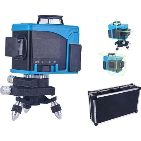 TrAdE Shop Traesio - Livella Laser Tracciatore 12 Linee Autolivellante 360º Con Telecomando Art.94460 - (1/5)