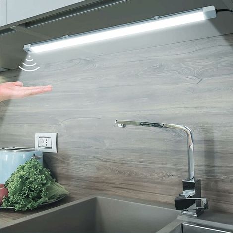 Eclairage Led Cuisine Sous Meuble, Lampe de Placard Blanc Chaud 60cm, lampe detecteur de mouvement interieur, Reglette Led Cuisine intelligente (1/5)