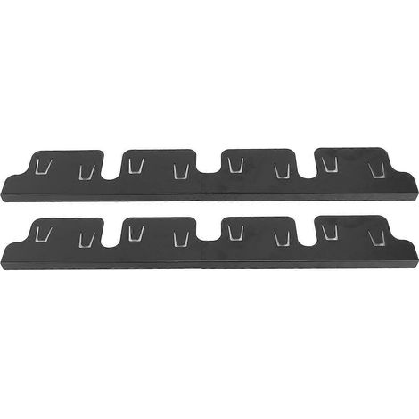 Paar Herdspaltabdeckungen, schwarz, 35 x 10 cm, verstellbarer Herdspaltschutz für die Küche