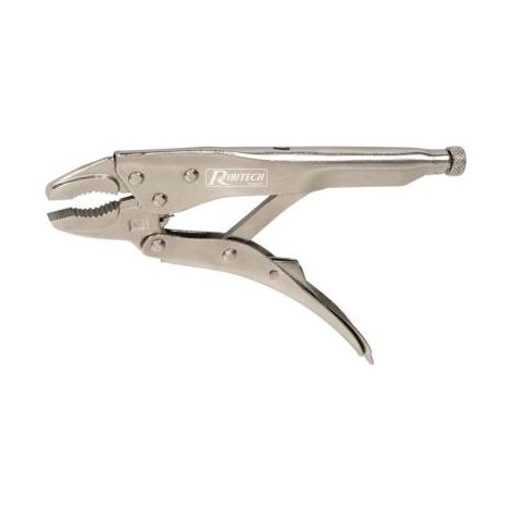Ribimex – Pince étau 250 mm en acier chromé – Réglage de pression pour maintien précis – Pour petits matériaux – Utilisation efficace (1/5)
