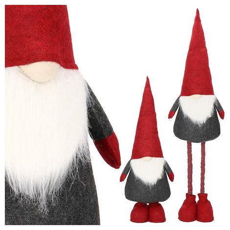 Skrzat natalizio 110-160cm, nano su gambe telescopiche, gnomo.