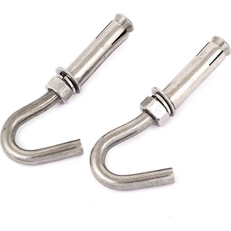 M10 Edelstahl Expansionsschraube offener Haken Hardware 108mm 2St (fb3c56e92b2e923e7d3bdba9cd2c291d) (1/2)