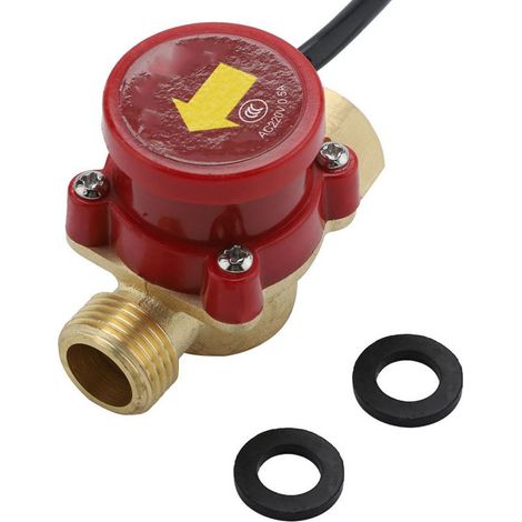 Commutateur de débit d'eau HT-60, commutateur de pompe robuste G1/2in- 1/2in, sans danger pour la pressurisation des robinets domestiques (1/5)