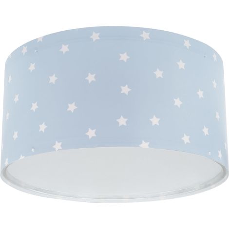 Plafonnier Enfant, Lampe de Plafond pour Chambre d’Enfant, Luminaire, Star Light Etoiles Bleu, 82216MT, E27-2 x 15W (1/5)