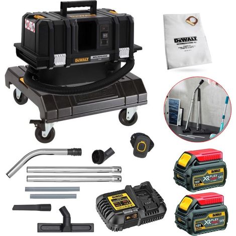 Dewalt DCV586MT2 Cordless XR FLexvolt M-Class Wet Dry Vac + Tstak Carrier + Hose (1/5)