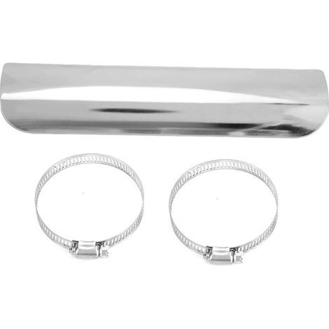 Motorradauspuffrohr - Chrom-Schutzplatte für 50-70mm Rohre - Schutz, Kühlung, Passend für, Geeignet für, Geeignet für Eisenmaterial. (1/5)
