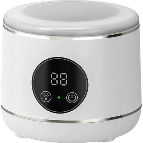 Nettoyeur de retenue à ultrasons UV, 230ML Machine de nettoyage de retenue pour prothèses dentaires, protège dents aligneur tête de brosse bijoux, bracelet montre avec trois modes (White) (1/5)