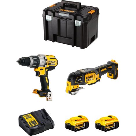 DeWALT Kit DWK219 (DCD996 + DCS355 + 2 x 5,0 Ah + DCB115 + TSTAK VI) (1/5)