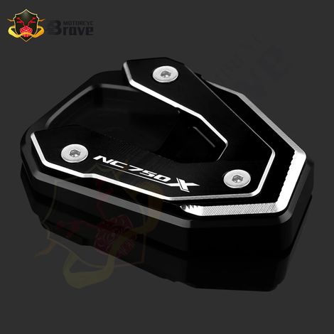(NC750x Noir) Compatible avec Honda NC750X NC 750 X / DCT 2021 2022 2023 Béquille latérale, extension et support - Accessoires moto maxpower (1/4)