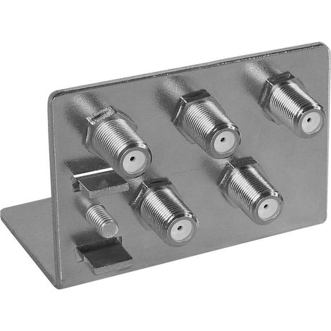 AXING QEW TERRE ANGLE LIAISON ÉQUIPOTENTIELLE 5 VOIES COAXIAL QUINTUPLE 5-FACH GALVANISÉ (1/2)